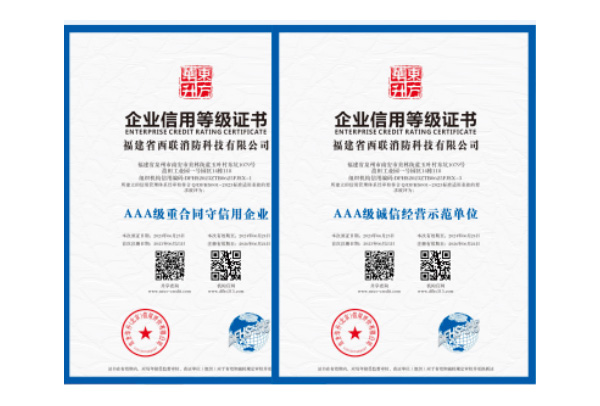 企业信用等级证书